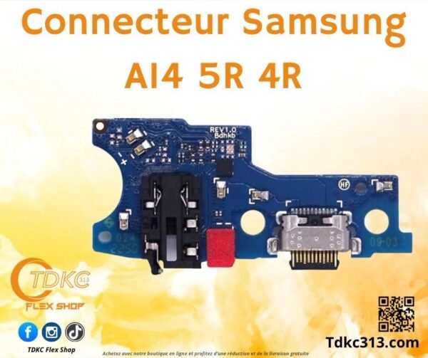 Connecteur de charge Samsung A14 4R 5R