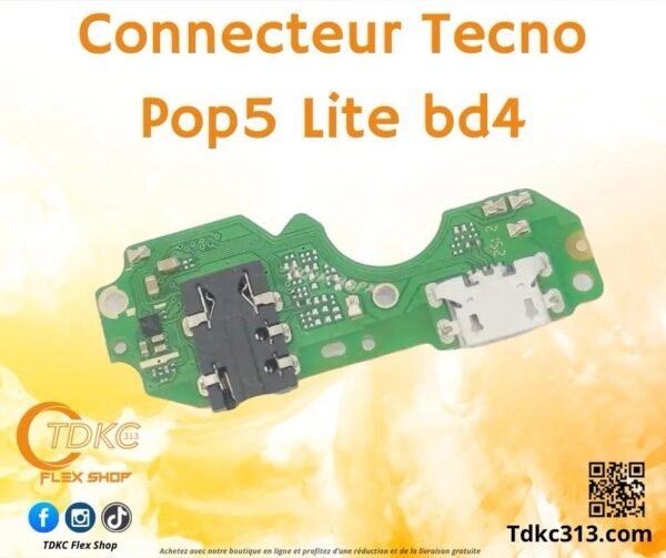 Connecteur Tecno Pop5late BD4
