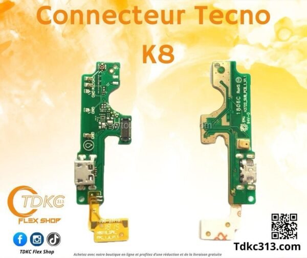 Connecteur Tecno k8