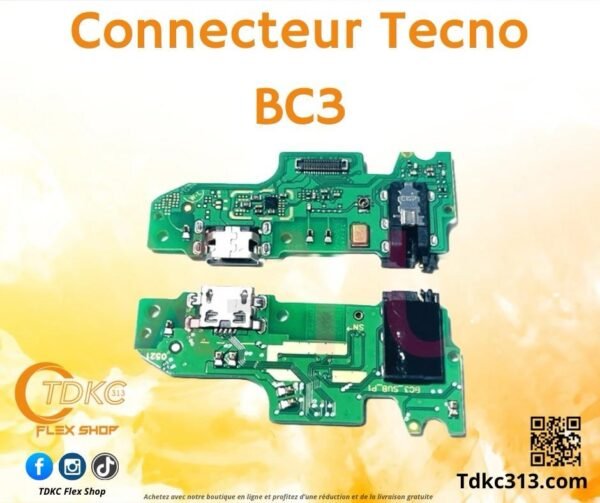 Connecteur Tecno pop4 pro.  BC3