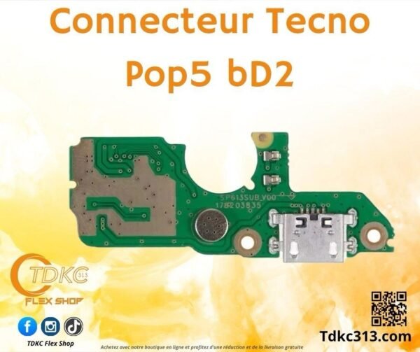 Connecteur Tecno Pop5 BD2