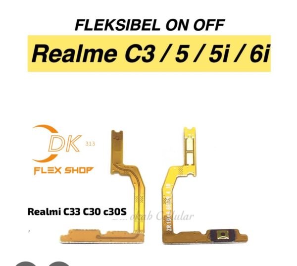 On OFF Realme C3 c5 C5i  C6i