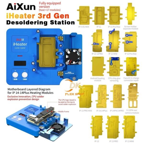 JC Aixun iheater  pro Station de préchauffage pour iPhone X. Ou 14pro max – Image 2