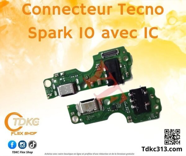Connecteurte Tecno  Spark10. Ki5K